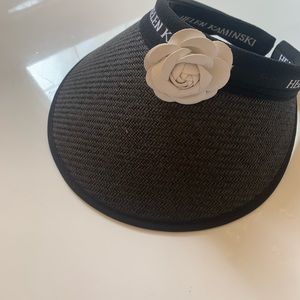 Beautiful summer hat with camellia design